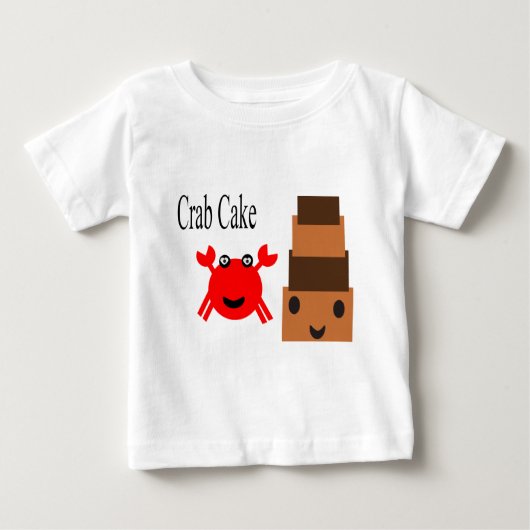Zeer schattige krab met Cake (Voorkant)