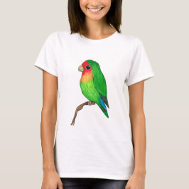 Zeer schattige perzik geconfronteerd lovebird t-shirt