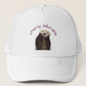 Zeer Schattige Pun met Schattigee Otter Foto Trucker Pet (Voorkant)