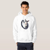 zeer schattige suikerzweefster die een cupcake eet hoodie (Voorkant volledig)
