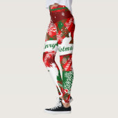Zeer Schattige Vrolijk Kerst Leggings (Links)