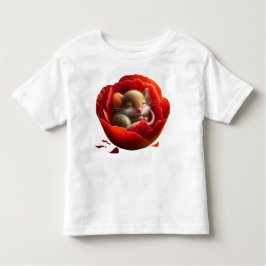 Zeer Schattigee Baby Muis Slapen Kinder Shirts