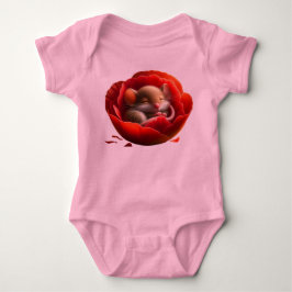 Zeer Schattigee Baby Muis Slapen Romper