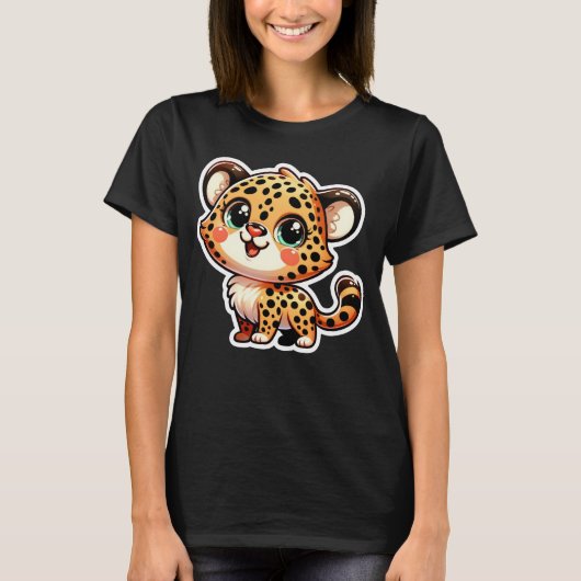Zeer Schattigee cheeta T-shirt (Voorkant)