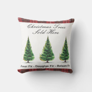 Zeer Schattigee geplakte kerstbomen verkocht hier Kussen