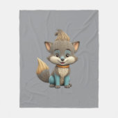 Zeer Schattigee vos Fleece Deken (Voorkant)