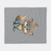 Zeer Schattigee vos Fleece Deken (Voorkant (Horizontaal))