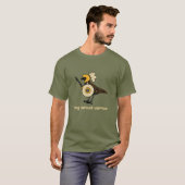 Zeer serieuze krijger t-shirt (Voorkant volledig)