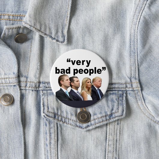 Zeer slechte mensen ronde button 7,6 cm (In situ)