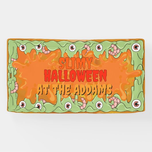 Zeer slijmerige Halloween Banner (Horizontaal)