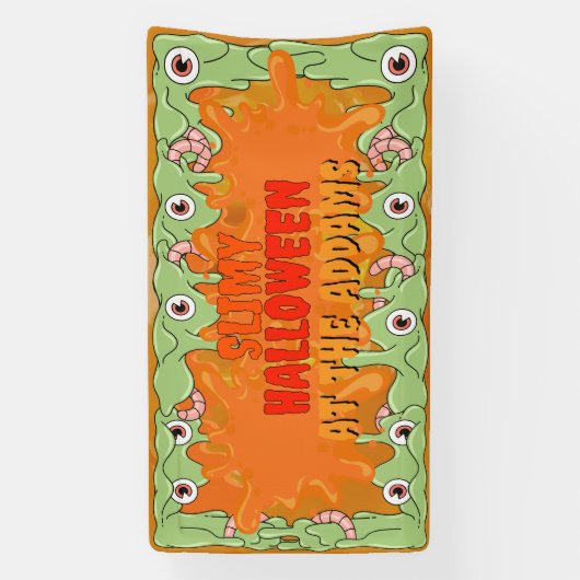Zeer slijmerige Halloween Banner (Verticaal)
