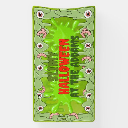 Zeer slijmerige Halloween Banner (Verticaal)