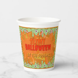 Zeer slijmerige Halloween Paper cup met verborgen  Papieren Bekers