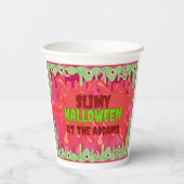 Zeer slijmerige Halloween Paper cup Papieren Bekers (Achterkant)