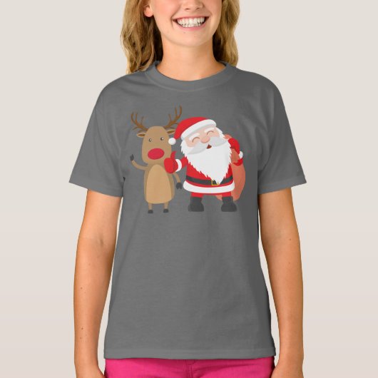 Zeer snelle kerstman en rendier | Shirt (Voorkant)