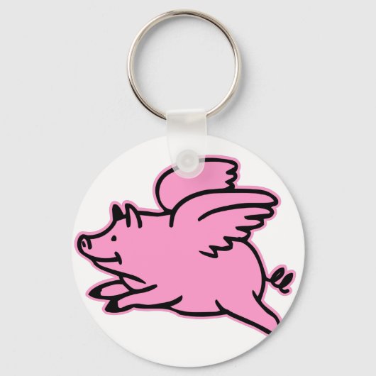 Zeer snelle vliegroze roze rok sleutelhanger (Voorkant)