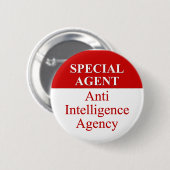 Zeer speciaal geheim agent (3) ronde button 5,7 cm (Voorkant /achterkant)