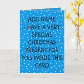 Zeer speciaal kerstcadeau kaart (Gele Bloem)