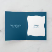 Zeer speciaal opa-gefeliciteerd geboorteblauw kaart (Binnen)