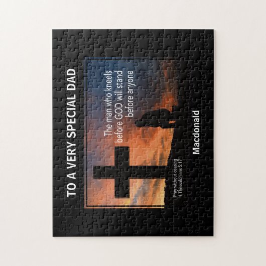 ZEER SPECIALE DAD Christelijk Legpuzzel (Verticaal)