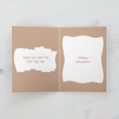 Zeer speciale fotofoto van oma, bruine verjaardag kaart (Binnen)