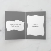 Zeer speciale fotografie grijze verjaardag kaart (Binnen)