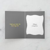 Zeer speciale geel geel grootbloemige verjaardag kaart (Binnen)