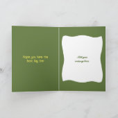 Zeer speciale geelgroene grootjarige verjaardag kaart (Binnen)