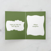 Zeer speciale Grandson foto groene verjaardag Kaart (Binnen)