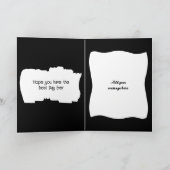 Zeer speciale Grandson foto zwarte verjaardag Kaart (Binnen)