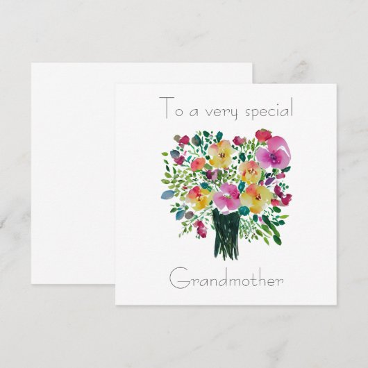 zeer speciale grootmoeder (Voorkant / Achterkant)