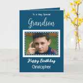 Zeer speciale Grootsfotooceaan blauwe verjaardag Kaart (Gele Bloem)