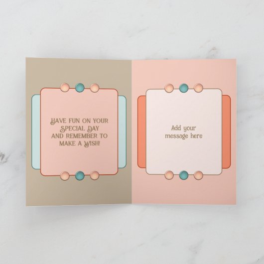 Zeer speciale kleindochter voegt foto-naam bruin t kaart (Binnen)