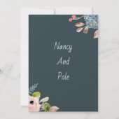 Zeer speciale kleurrijke uitnodiging (Achterkant)