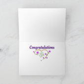 ** ZEER SPECIALE LOVEBIRDS ** OP ** TROUWDAG" KAART (Binnen)