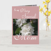 Zeer speciale moeder kaart (Gele Bloem)