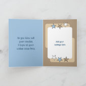 Zeer speciale neefje bruine foto verjaardag kaart (Binnen)