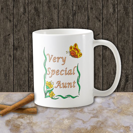 Zeer speciale tante vlinder koffiemok