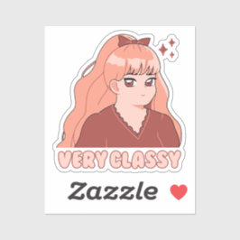 Zeer stijlvolle Schattigee anime meisje Sticker