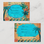 Zeer strand voor lokale boutique strand visitekaartje (Voorkant / Achterkant)