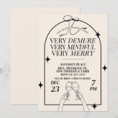 Zeer strenge Vrienden als kerstdiner Kaart (Voorkant / Achterkant)