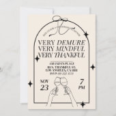 Zeer strenge Vriendschap Thanksgiving Diner Kaart (Voorkant)