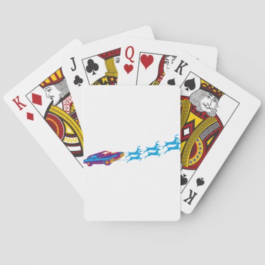 Zeer supernaturaal kerstfeest pokerkaarten (Achterkant)