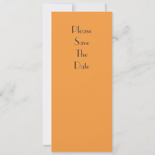 Zeer Tangerine bespaart de datum Save The Date (Achterkant)