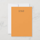 Zeer Tangerine RSVP Kaartje (Achterkant)