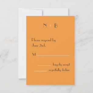 Zeer Tangerine RSVP Kaartje