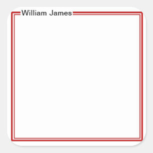 Zeer Traditionele Monogram Naam Gift Sticker