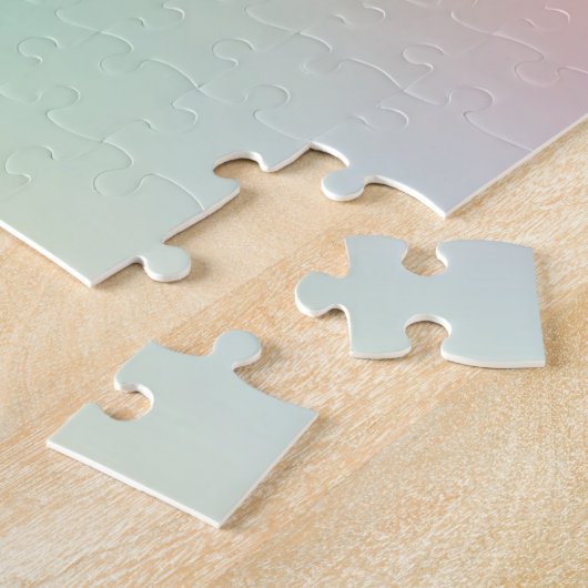 Zeer uitdagende regenbooggradiënt roze glitter legpuzzel (Zijkant)