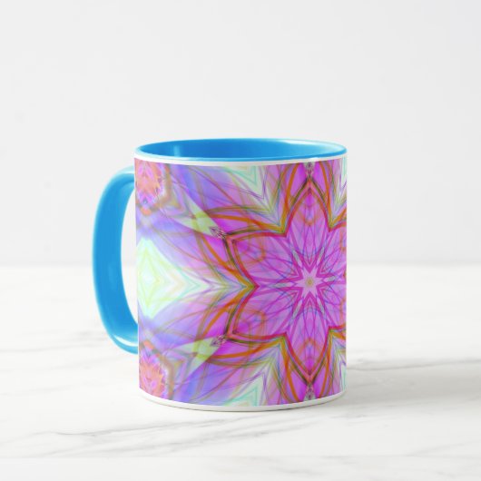 Zeer uniek cadeau, led-lichtpatroon mok (Voorkant links)