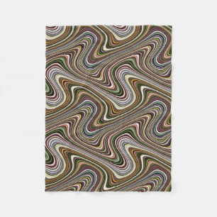 Zeer uniek patroon met meerdere kleuren voor curva fleece deken